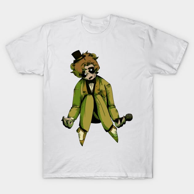 Golden Freddy Gijinka Transparent T-Shirt by spaceagebarbie